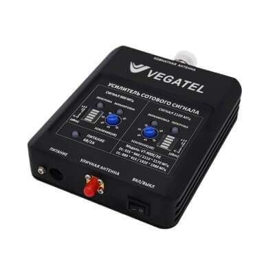 Усилитель сигнала сотовой связи VEGATEL VT-900E/3G (LED) комплект-5