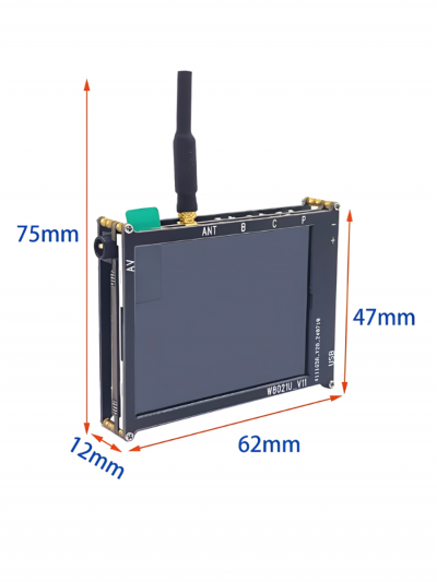 Монитор FPV SkyVis TX02, 5.8 ГГц, 56 каналов, 2,4 дюйма, автосканирование, носимый-5