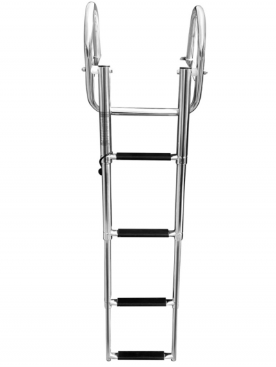 Складная четырехступенчатая лестница для лодки с поручнями безопасности SeaLadder FT4+-5