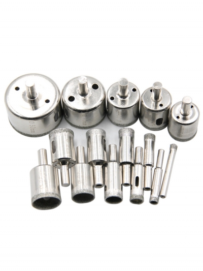 Вакуумный кондуктор для сверления плитки и стекла Vakuro PL с набором алмазных коронок 15 шт.-3